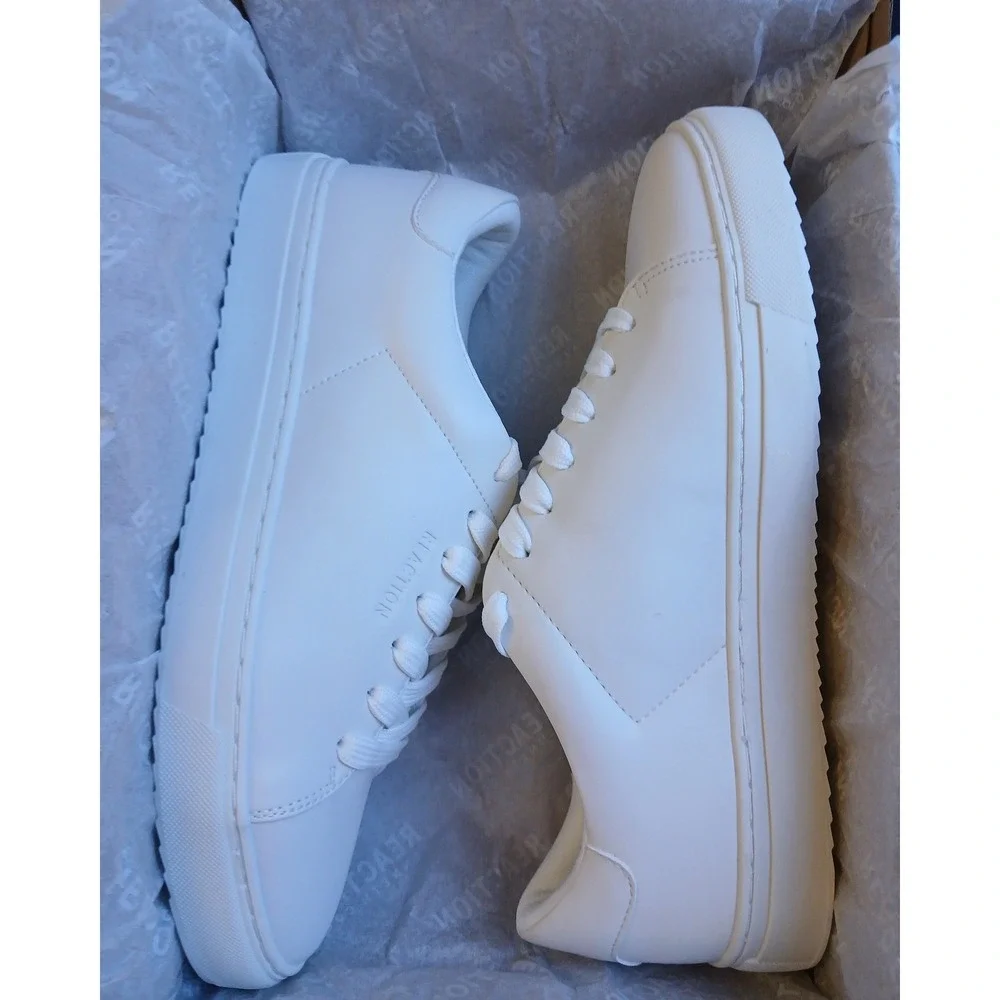 Kenneth Cole Reaction KRJAVON-O white Low Top Sneakers Men's 12 M New